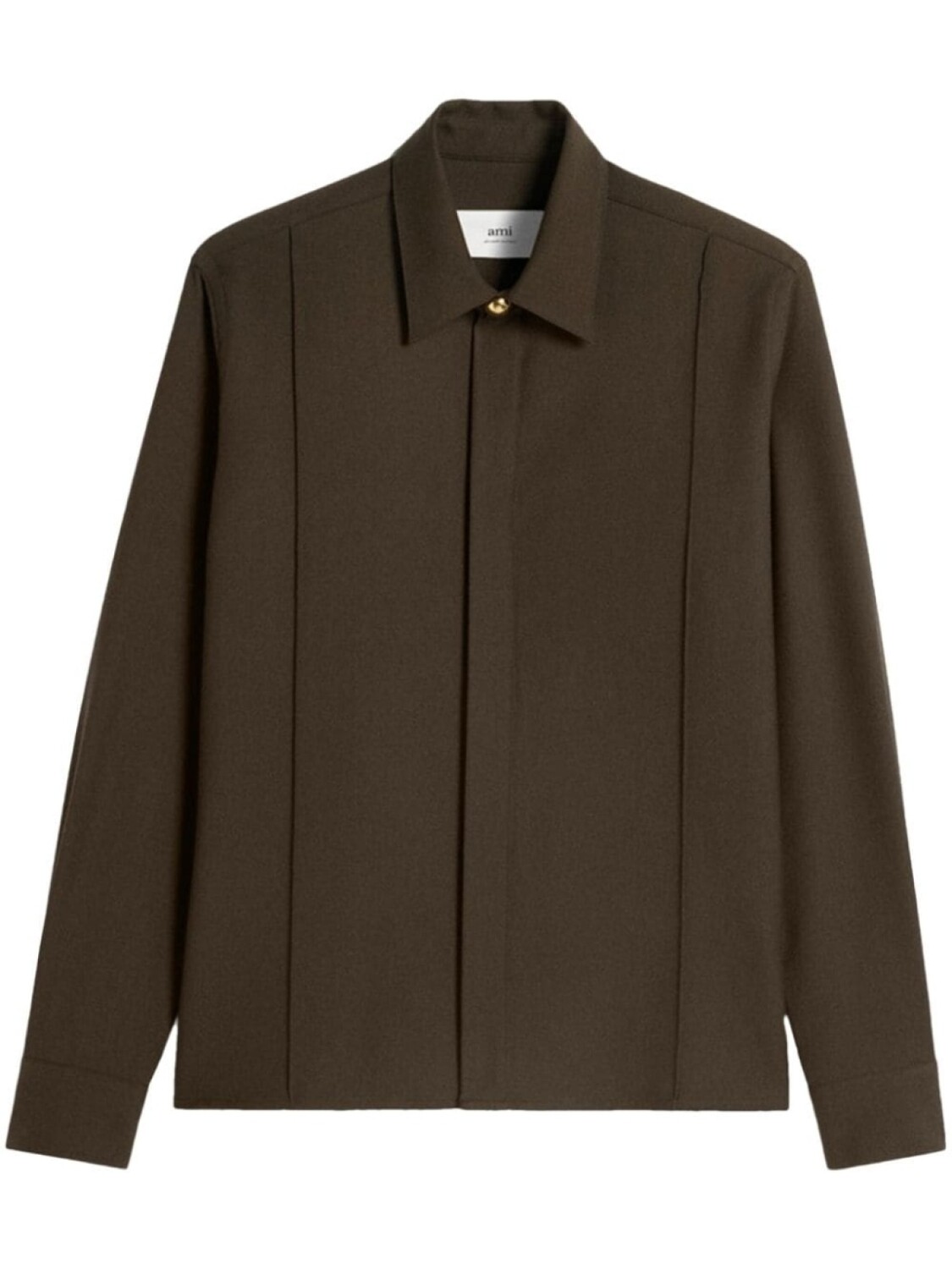 AMI Paris рубашка со складками, коричневый
AMI Paris рубашка со складками, коричневый