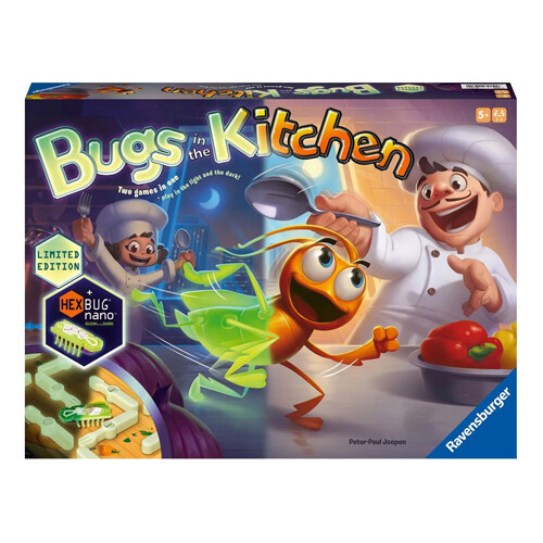 Настольная игра Bugs In The Kitchen – Glow In The Dark Ravensburger
Настольная игра Bugs In The Kitchen – Glow In The Dark Ravensburger