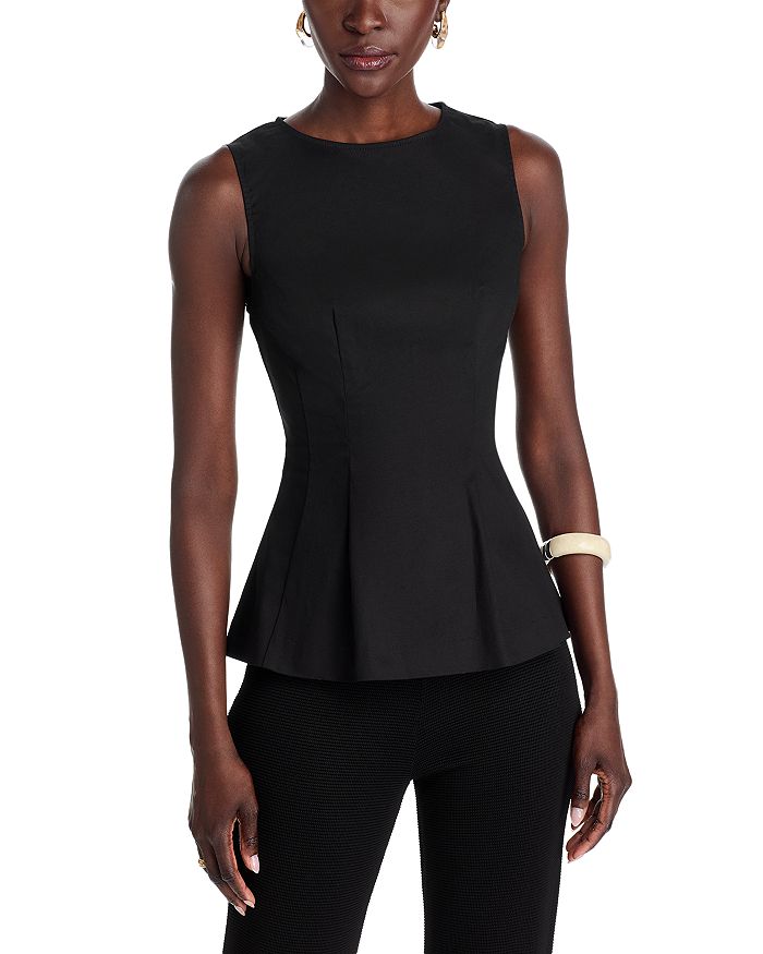 Топ с баской - эксклюзив AQUA, черный 
Топ с баской - эксклюзив AQUA, черный