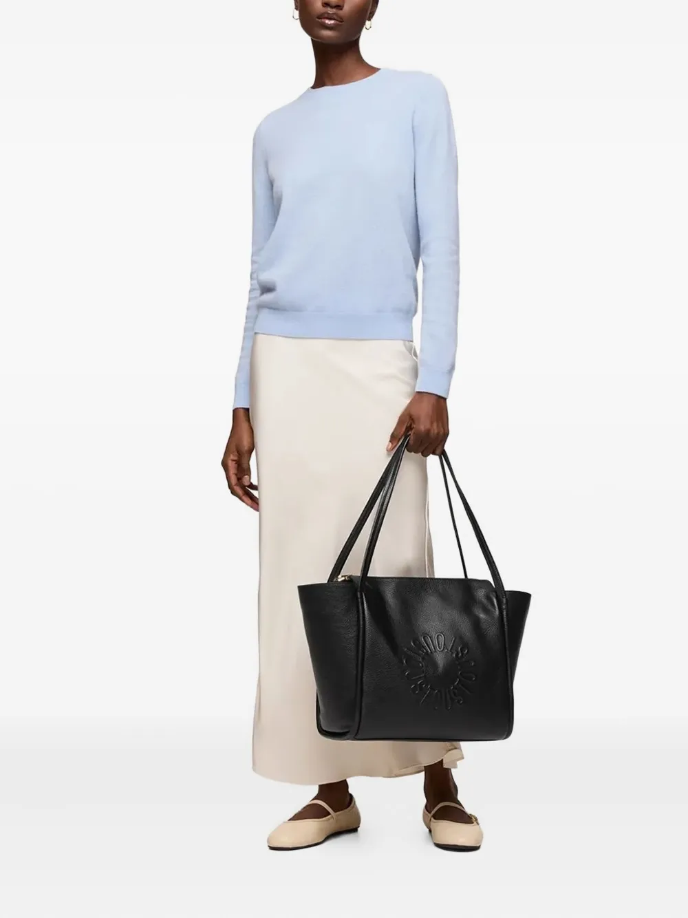 Большая сумка-тоут с тисненым логотипом Miranda TOUS, черный
Большая сумка-тоут с тисненым логотипом Miranda TOUS, черный