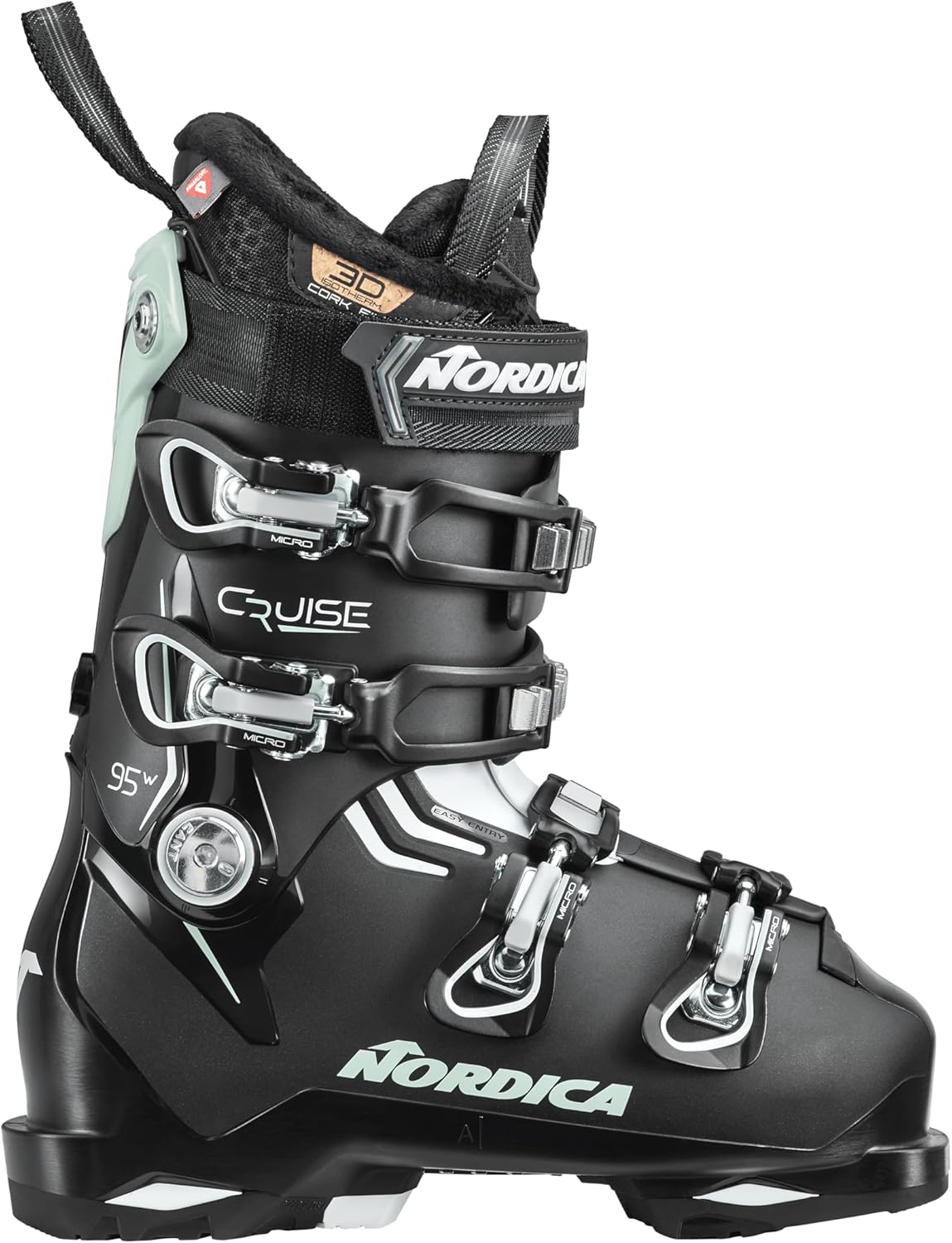 Женские горнолыжные ботинки Nordica Cruise 95 W Comfort Fit All Mountain (черный/зеленый/белый, 26,5), Black / Green / White
Женские горнолыжные ботинки Nordica Cruise 95 W Comfort Fit All Mountain (черный/зеленый/белый, 26,5), Black / Green / White