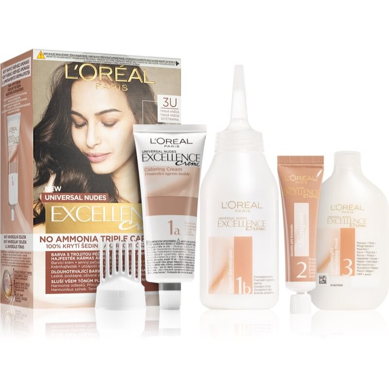 Перманентная краска для волос L'Oreal Paris Excellence Universal Nudes оттенок 3U 1 шт L’Oreal Paris
Перманентная краска для волос L'Oreal Paris Excellence Universal Nudes оттенок 3U 1 шт L’Oreal Paris