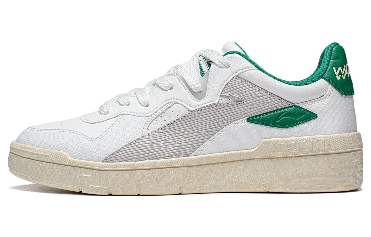 Кроссовки LINING Wave Skateboarding Shoes Men Low-top Off-white / Cold Pine Green, белый/зеленый
Кроссовки LINING Wave Skateboarding Shoes Men Low-top Off-white / Cold Pine Green, белый/зеленый