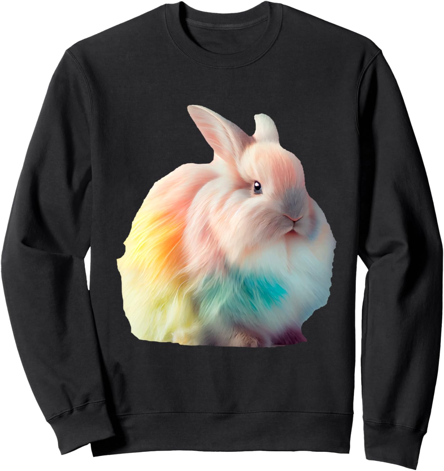 Толстовка с изображением радужного кролика в пастельных тонах Colorful Bunny Artwork Pastel Rainbow, черный
Толстовка с изображением радужного кролика в пастельных тонах Colorful Bunny Artwork Pastel Rainbow, черный