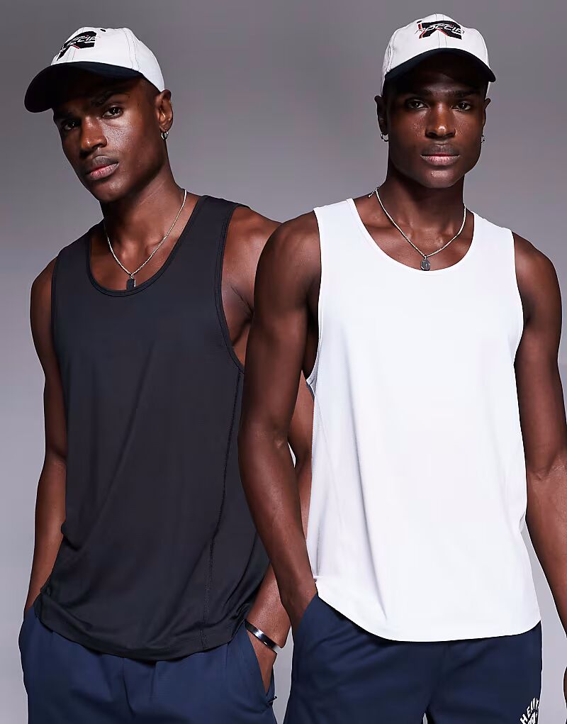 4505 Icon быстросохнущая сетчатая тренировочная футболка, комплект из 2 шт., черно-белого цвета
4505 Icon быстросохнущая сетчатая тренировочная футболка, комплект из 2 шт., черно-белого цвета