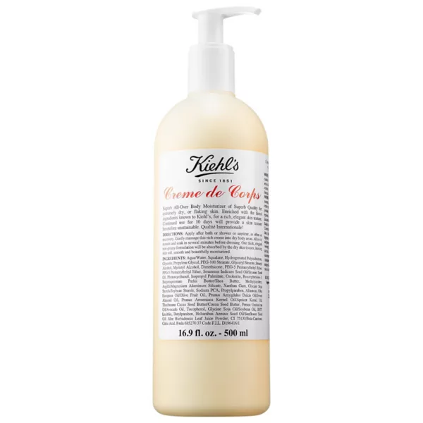 Creme de corps увлажняющий лосьон для тела со скваланом, сменный Kiehl'S Since 1851, объем 480 мл
Creme de corps увлажняющий лосьон для тела со скваланом, сменный Kiehl'S Since 1851, объем 480 мл