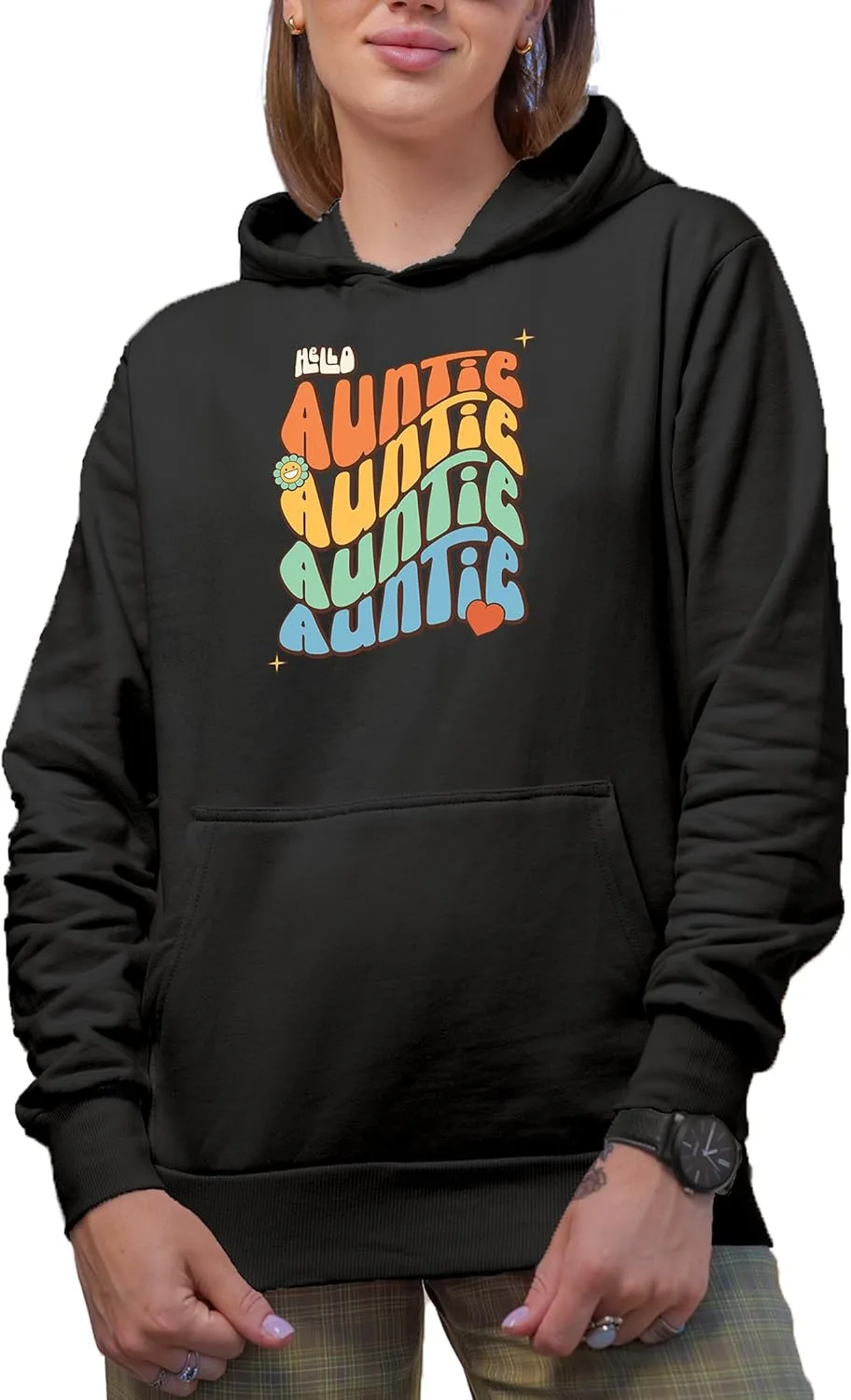 Толстовка с капюшоном Hello Auntie, с цветком и сердечком, в ретро-стиле Make Your Mark Design
Толстовка с капюшоном Hello Auntie, с цветком и сердечком, в ретро-стиле Make Your Mark Design