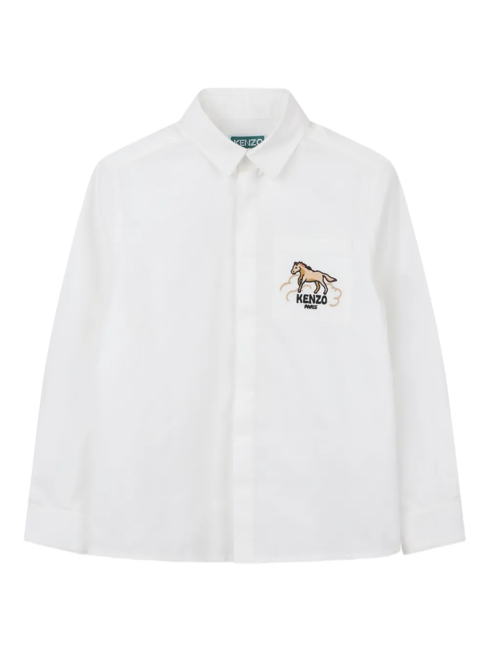 Рубашка с длинными рукавами и логотипом Kenzo Kids, белый
Рубашка с длинными рукавами и логотипом Kenzo Kids, белый