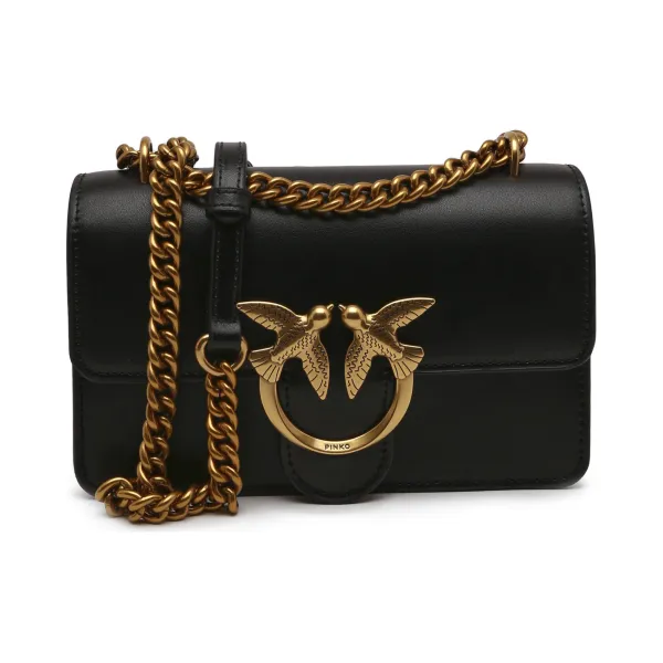 Миниатюрная кожаная сумка через плечо Love one Pinko, черный
Миниатюрная кожаная сумка через плечо Love one Pinko, черный