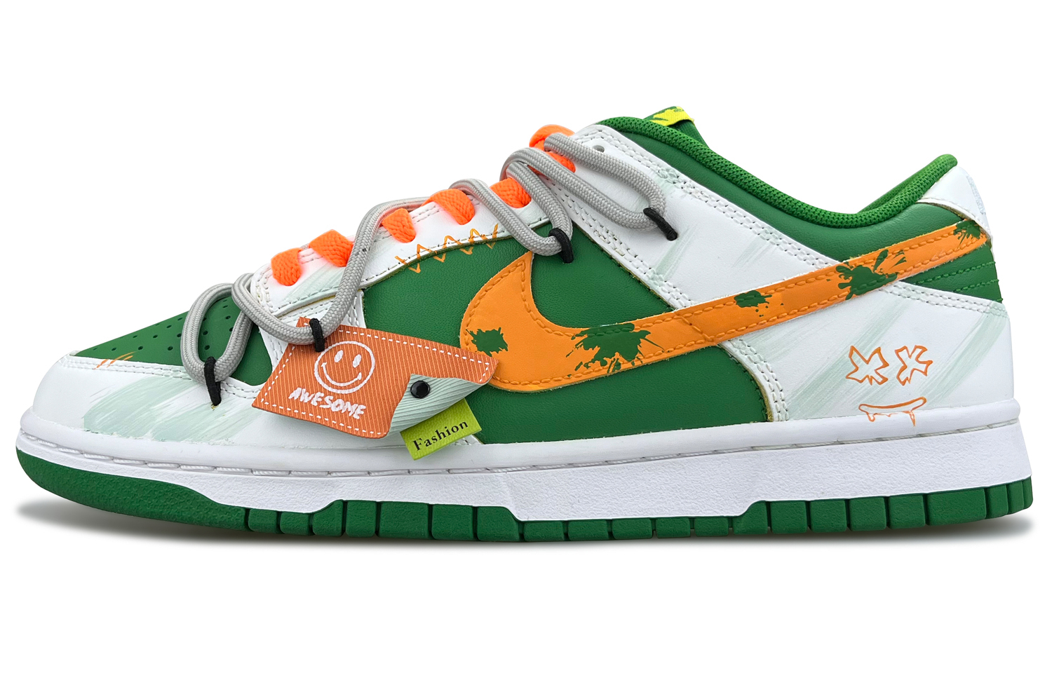 Nike Dunk Trendy Reverse низкие скейтерские кроссовки мужские зеленые оранжевые
Nike Dunk Trendy Reverse низкие скейтерские кроссовки мужские зеленые оранжевые