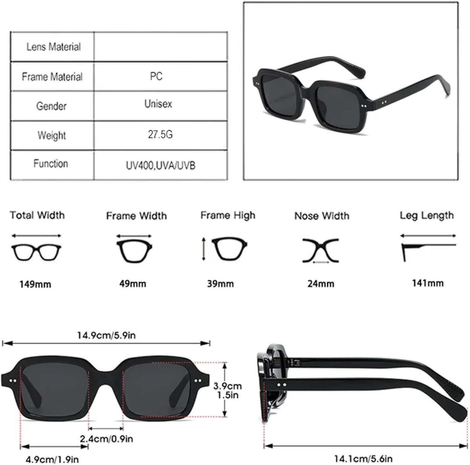 Модные женские солнцезащитные очки Jelly Color в винтажном панк-стиле с заклепками, мужские солнцезащитные очки UV400 желто-синего цвета VVTWSSW, Red Black
Модные женские солнцезащитные очки Jelly Color в винтажном панк-стиле с заклепками, мужские солнцезащитные очки UV400 желто-синего цвета VVTWSSW, Red Black