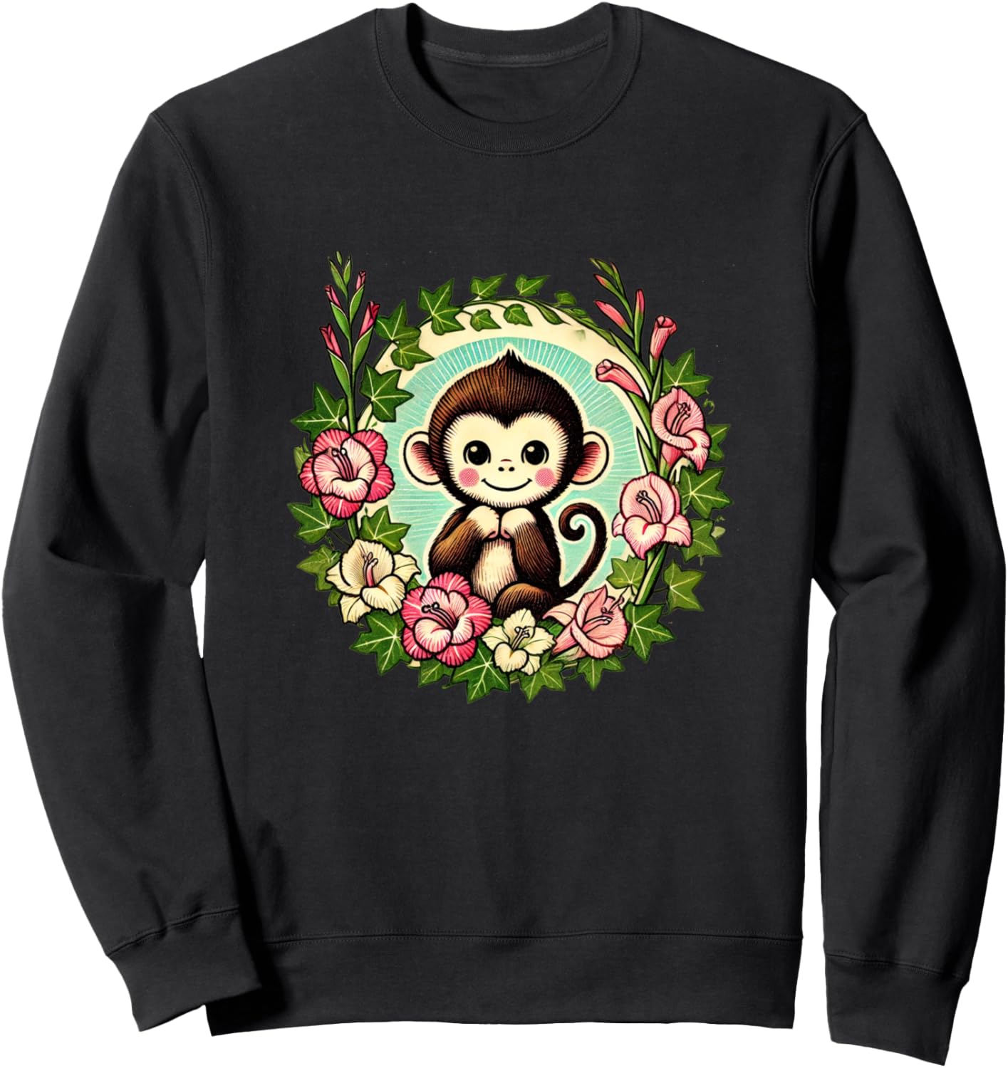 Иллюстрация обезьянки, милая обезьянка, любовь, дизайн, толстовка Vintage Monkeys Love Snugg, черный
Иллюстрация обезьянки, милая обезьянка, любовь, дизайн, толстовка Vintage Monkeys Love Snugg, черный