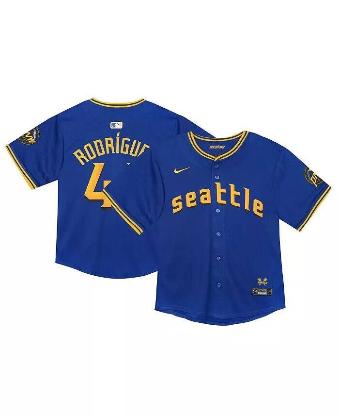 Майка игрока Seattle Mariners City Connect Limited для малышей Navy Nike
Майка игрока Seattle Mariners City Connect Limited для малышей Navy Nike