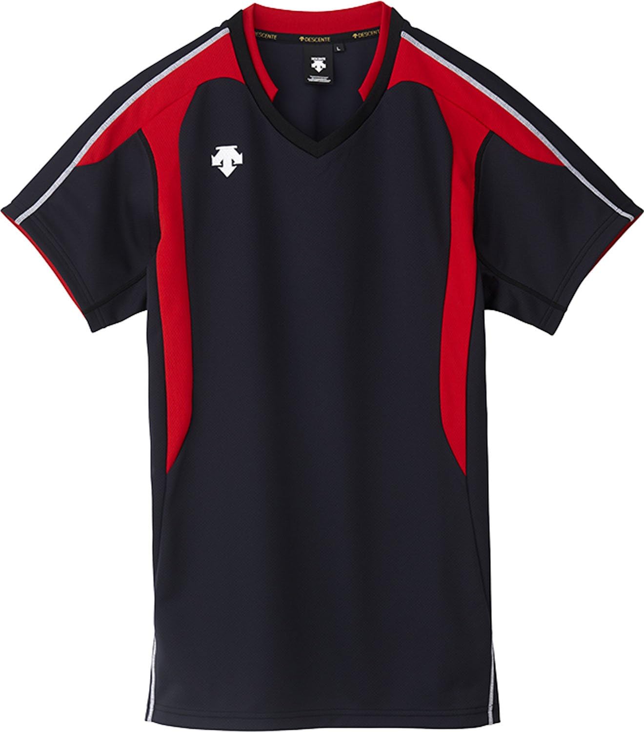 Волейбольная футболка с коротким рукавом Descente, влагоотводящая, быстросохнущая, антипригарная, унисекс, DSS-4620, черный/красный
Волейбольная футболка с коротким рукавом Descente, влагоотводящая, быстросохнущая, антипригарная, унисекс, DSS-4620, черный/красный