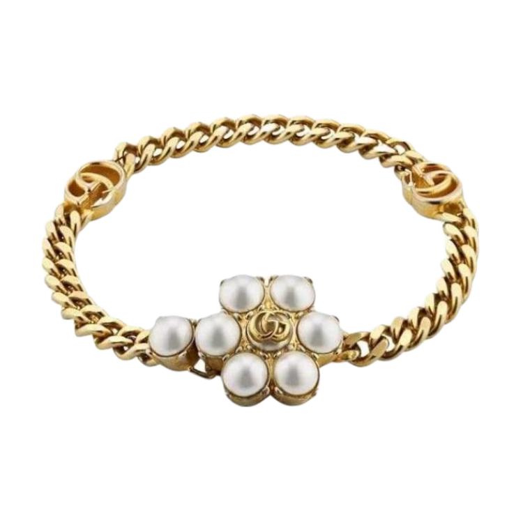 Золотые унисекс браслеты с жемчугом GUCCI, золотой
Золотые унисекс браслеты с жемчугом GUCCI, золотой