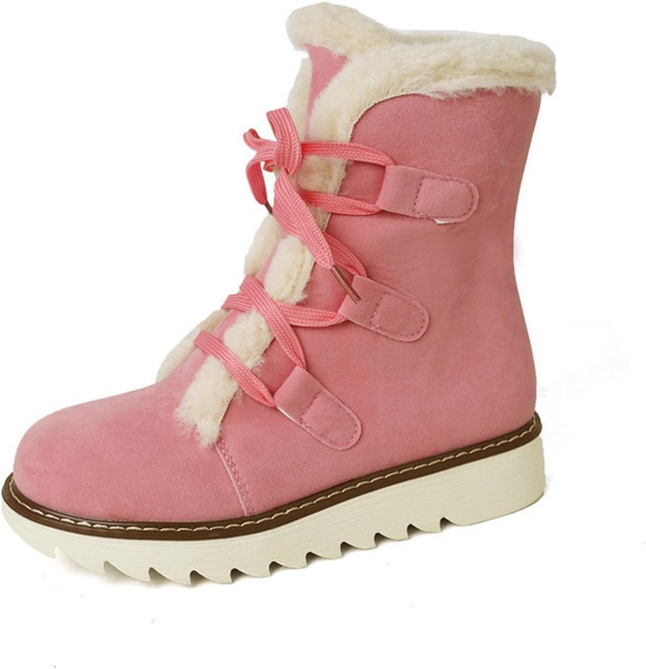 Женские зимние ботинки с утеплителем, шнуровкой и меховой подкладкой, водонепроницаемые, с нескользящей подошвой, удобные, снегоступы для улицы Baxtayel, розовый
Женские зимние ботинки с утеплителем, шнуровкой и меховой подкладкой, водонепроницаемые, с нескользящей подошвой, удобные, снегоступы для улицы Baxtayel, розовый