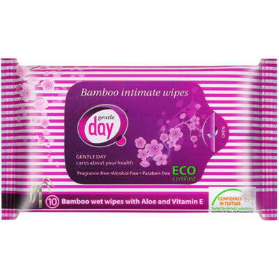 Влажные салфетки из бамбукового волокна для интимной гигиены, 10 шт. Gentle Day
Влажные салфетки из бамбукового волокна для интимной гигиены, 10 шт. Gentle Day