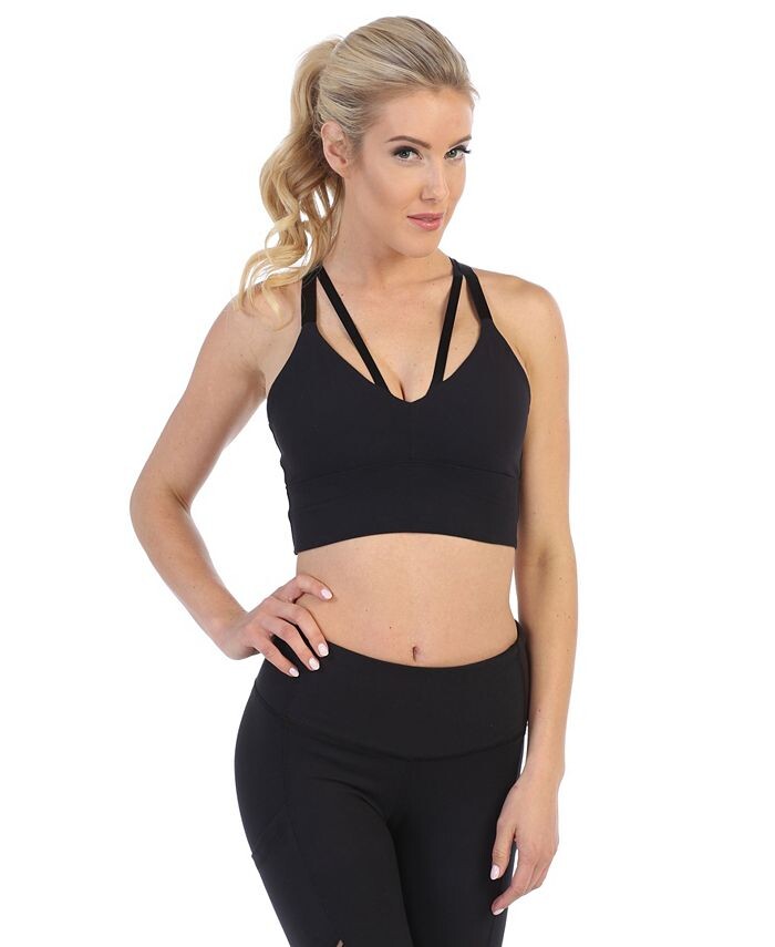 Спортивный бюстгальтер со средней поддержкой и бретелями на спине American Fitness Couture, черный
Спортивный бюстгальтер со средней поддержкой и бретелями на спине American Fitness Couture, черный