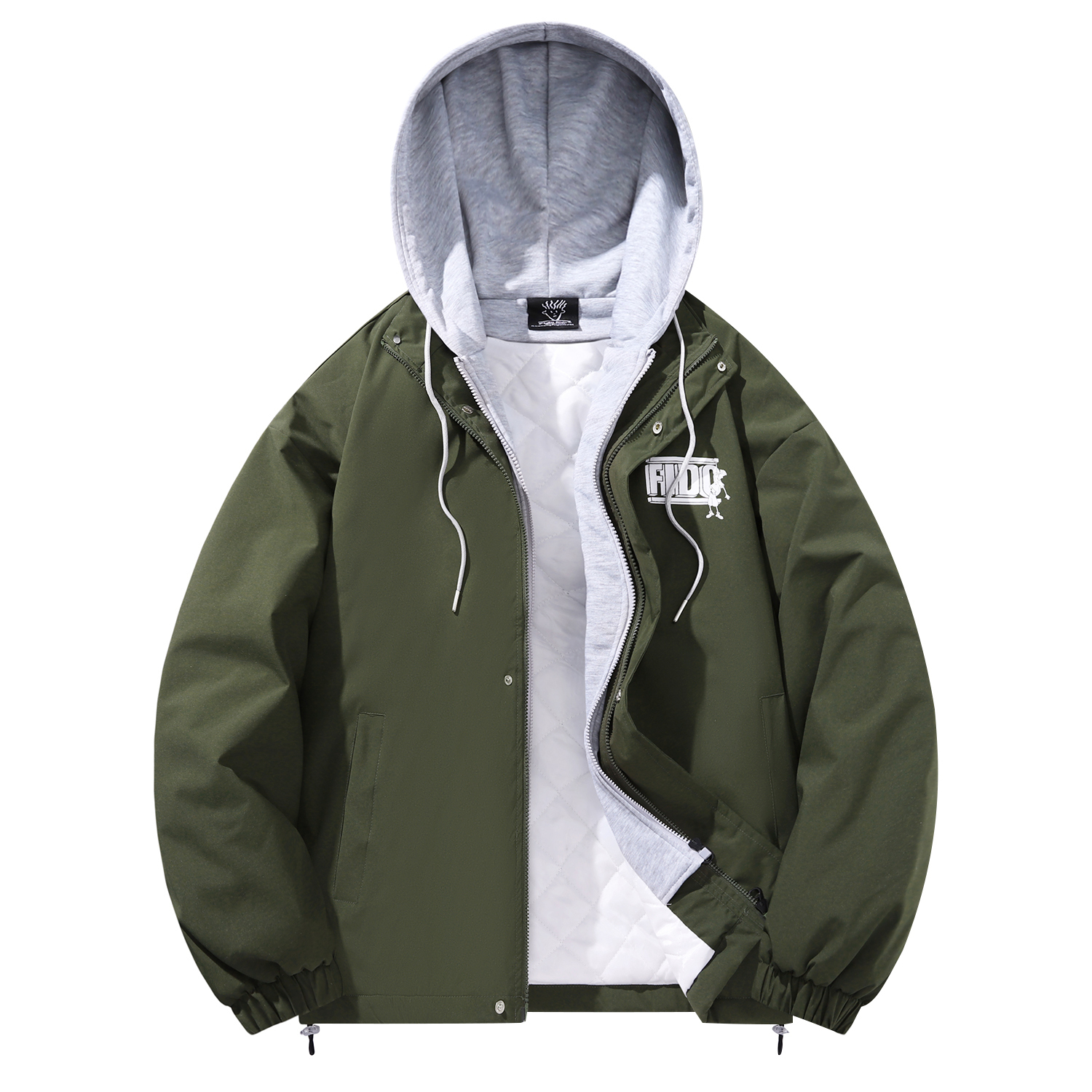FIDO DIDO Куртка Unisex, Army Green (Thickened Fleece-Lined)
FIDO DIDO Куртка Unisex, Army Green (Thickened Fleece-Lined)