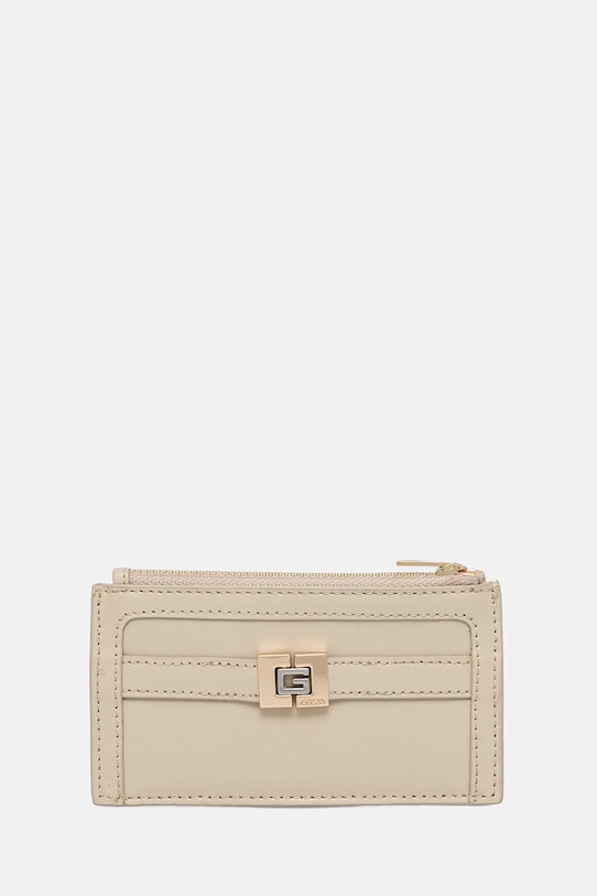 Кожаный кошелек Guess, бежевый
Кожаный кошелек Guess, бежевый