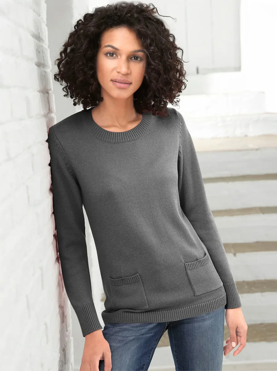 Повседневный образ Свитер с круглым вырезом "Пуловер" Casual Looks, цвет Grau-Meliert
Повседневный образ Свитер с круглым вырезом "Пуловер" Casual Looks, цвет Grau-Meliert