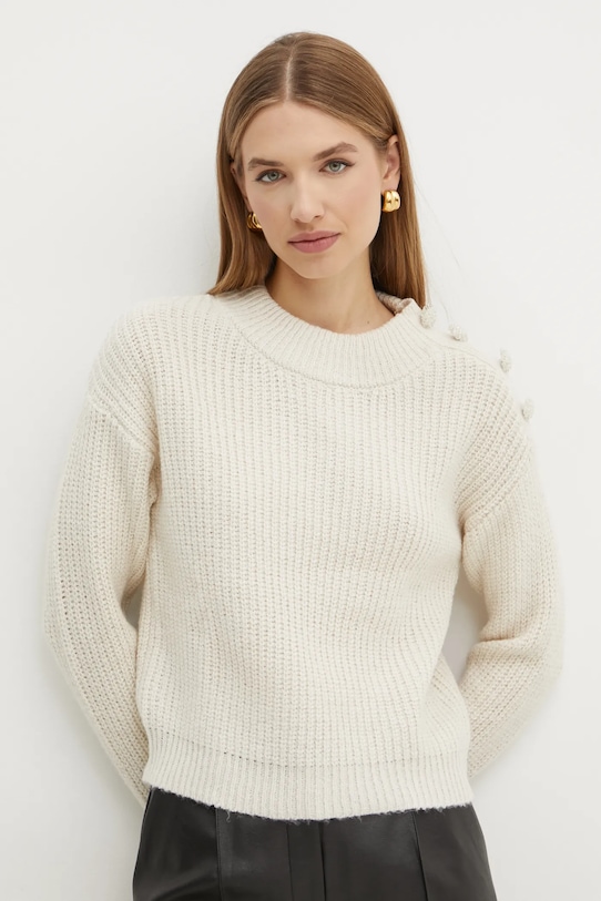 Свитер с добавлением шерсти Morgan, бежевый
Свитер с добавлением шерсти Morgan, бежевый