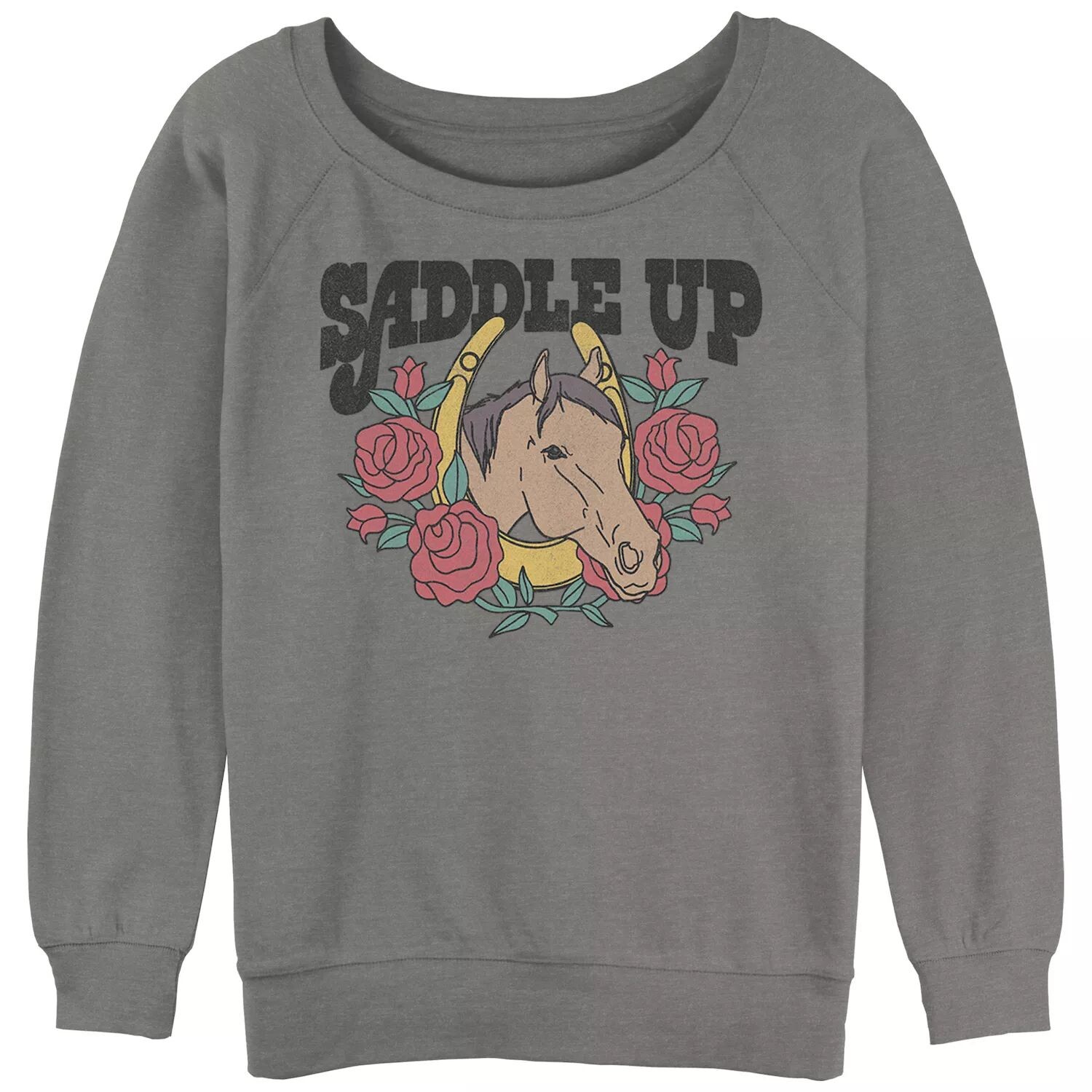 Махровый пуловер с напуском и графическим рисунком Saddle Up для юниоров с логотипом Horse Licensed Character
Махровый пуловер с напуском и графическим рисунком Saddle Up для юниоров с логотипом Horse Licensed Character