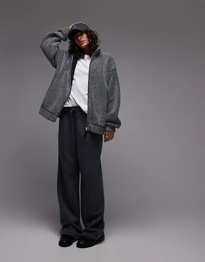 Воронкообразный воротник борг молния через флис соль и перец Topshop
Воронкообразный воротник борг молния через флис соль и перец Topshop