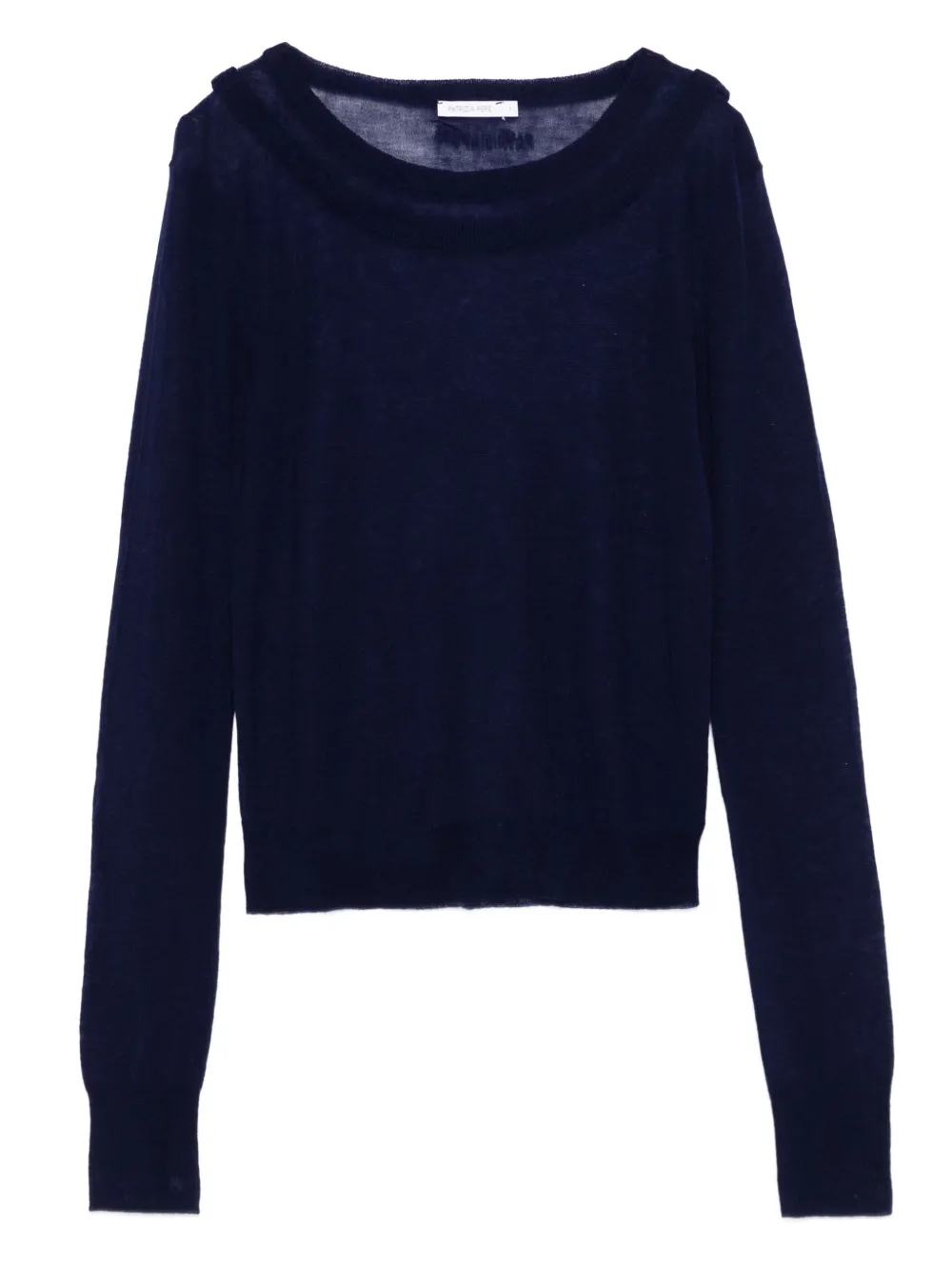 Шерстяной трикотажный топ с вырезом-лодочкой Patrizia Pepe, синий
Шерстяной трикотажный топ с вырезом-лодочкой Patrizia Pepe, синий