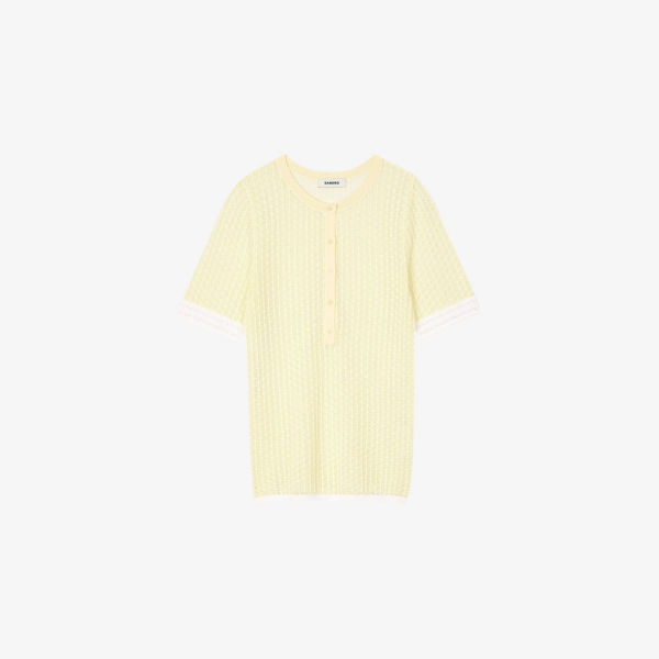 Джемпер Sandro с коротким рукавом, желтый
Джемпер Sandro с коротким рукавом, желтый