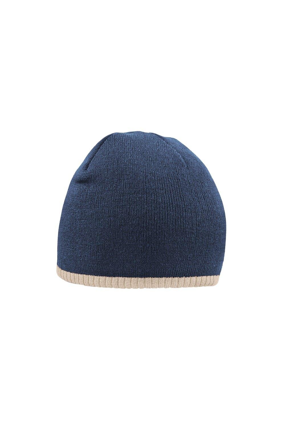 Двухцветная вязаная шапка Beechfield, темно-синий
Двухцветная вязаная шапка Beechfield, темно-синий