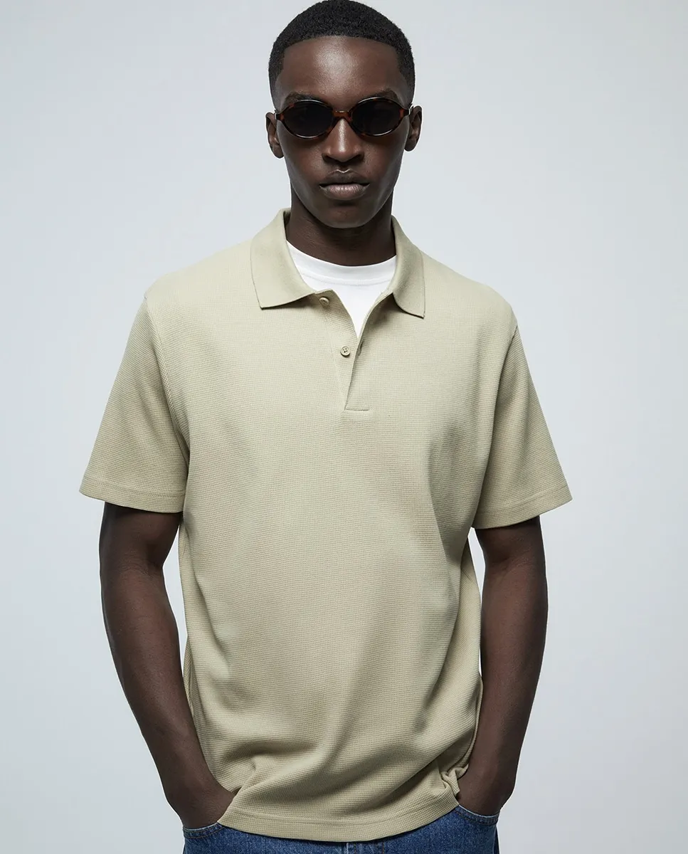 Поло вафле Sfera, бежевый
Поло вафле Sfera, бежевый