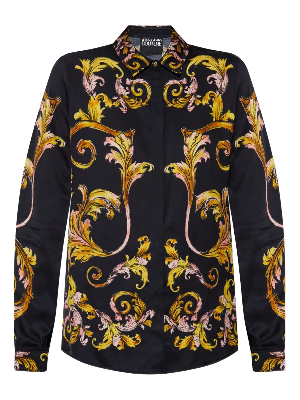 Рубашка с принтом Outline Barocco Versace Jeans Couture, черный 
Рубашка с принтом Outline Barocco Versace Jeans Couture, черный