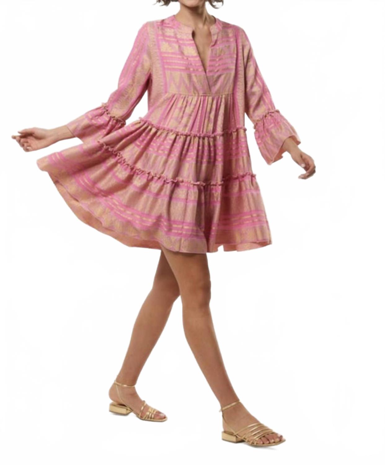 KASIA Мини-платье Alexandra с вышивкой, розово-золотого цвета
KASIA Мини-платье Alexandra с вышивкой, розово-золотого цвета