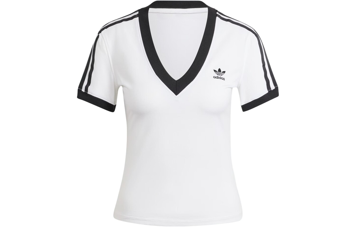 Футболка с тремя полосками, женская, белая Adidas Originals
Футболка с тремя полосками, женская, белая Adidas Originals