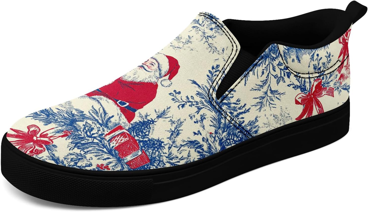 Кеды на тканевой основе AWSOLE с рождественским дизайном для мужчин и женщин, праздничные кроссовки, подарок на Рождество, с изображением Санты, удобные для носки/снятия, плоские повседневные туфли, черный/красный/синий/бежевый/темно-синий
Кеды на тканевой основе AWSOLE с рождественским дизайном для мужчин и женщин, праздничные кроссовки, подарок на Рождество, с изображением Санты, удобные для носки/снятия, плоские повседневные туфли, черный/красный/синий/бежевый/темно-синий