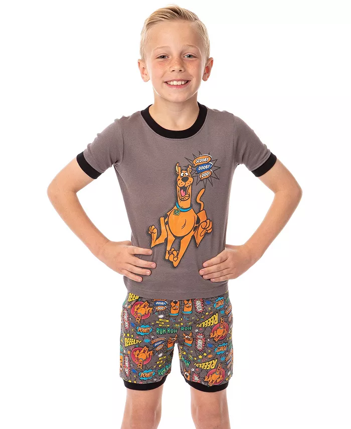 Обтягивающий детский пижамный комплект из двух предметов с героями мультфильмов из хлопка Scooby-Doo, коричневый
Обтягивающий детский пижамный комплект из двух предметов с героями мультфильмов из хлопка Scooby-Doo, коричневый