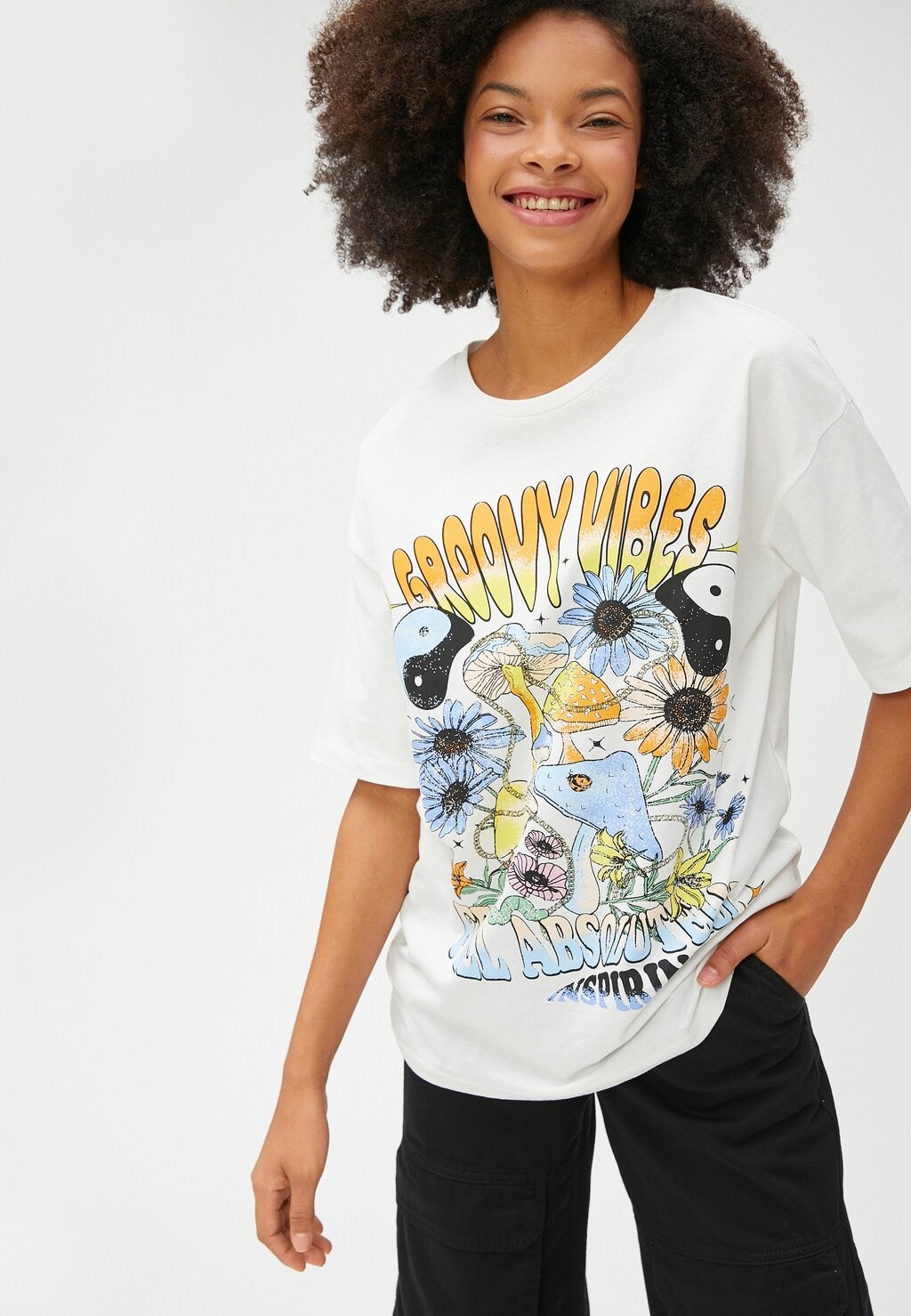 Футболка с принтом CREW NECK SHORT SLEEVE Koton, кремовый
Футболка с принтом CREW NECK SHORT SLEEVE Koton, кремовый