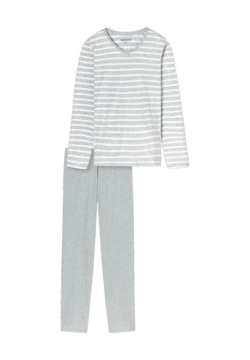 Повседневная женская хлопковая пижама с V-образным вырезом Essentials SCHIESSER, цвет Silbergrau Melange
Повседневная женская хлопковая пижама с V-образным вырезом Essentials SCHIESSER, цвет Silbergrau Melange