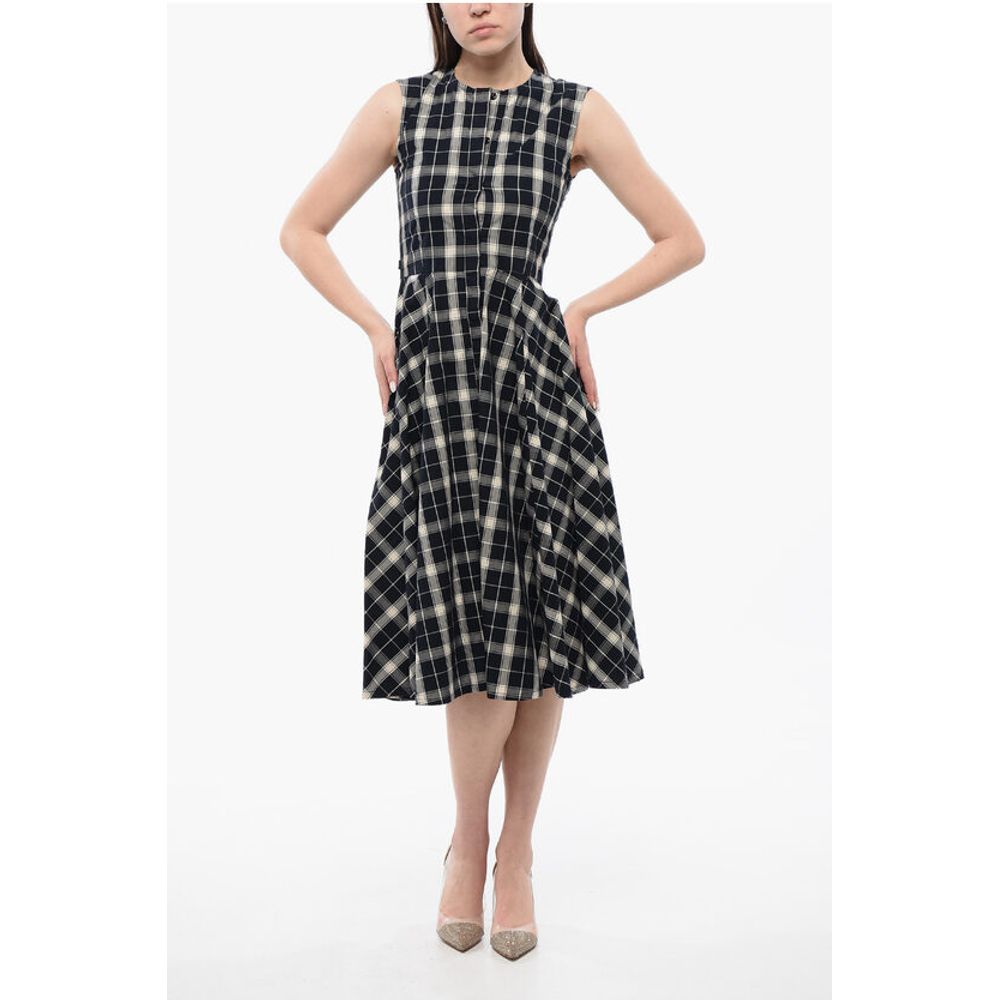 Длинное клетчатое платье без рукавов Woolrich, белый
Длинное клетчатое платье без рукавов Woolrich, белый