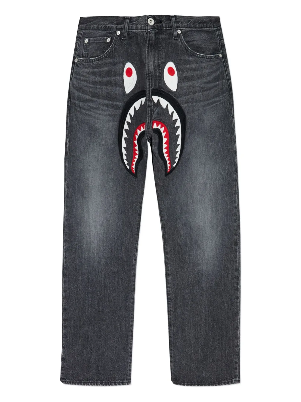 Джинсы с нашивкой в виде акулы A Bathing Ape, серый
Джинсы с нашивкой в виде акулы A Bathing Ape, серый