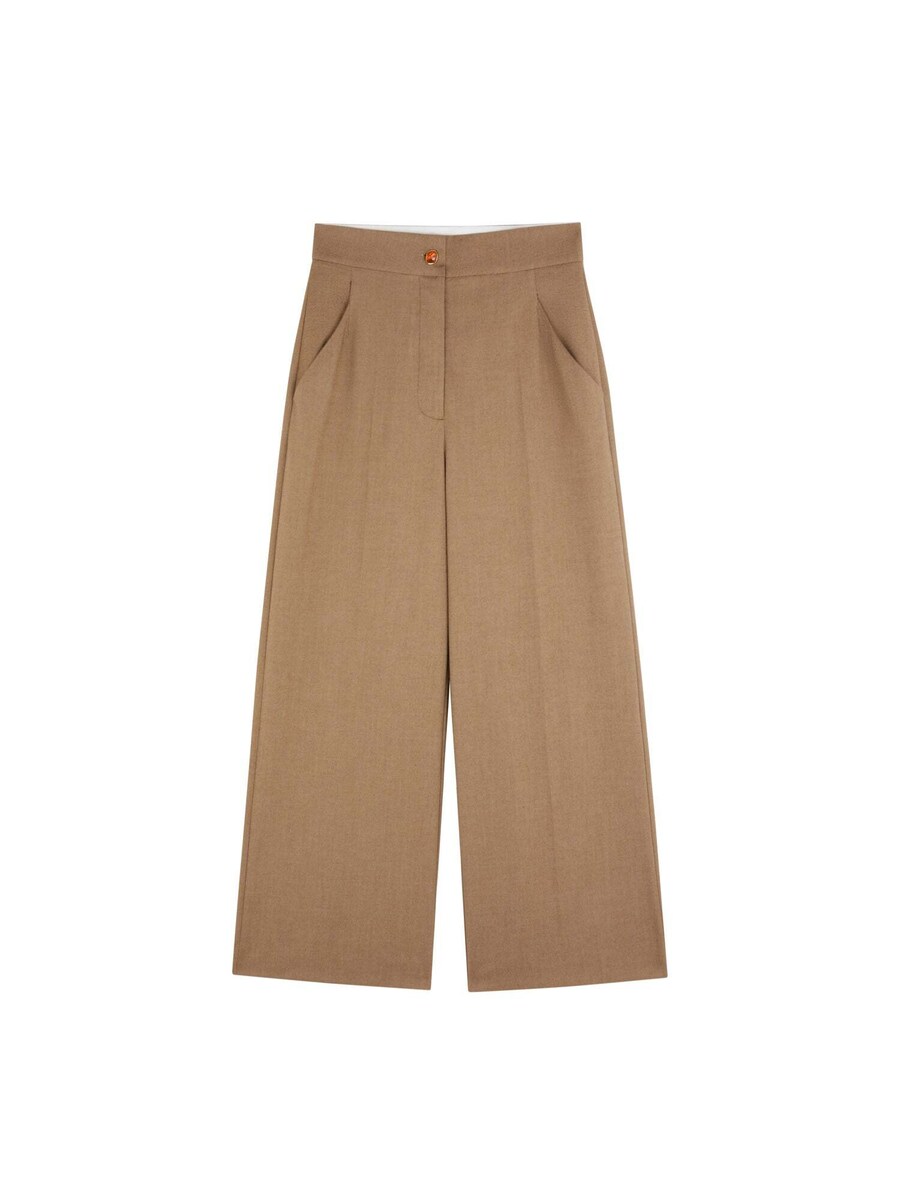 Широкие брюки со складками Scalpers, кэмел 
Широкие брюки со складками Scalpers, кэмел