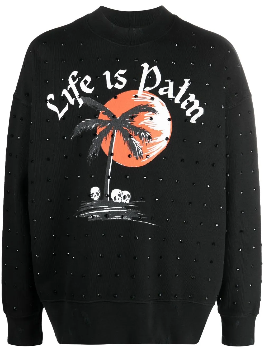 Толстовка с кристаллами и графичным принтом PALM ANGELS, черный
Толстовка с кристаллами и графичным принтом PALM ANGELS, черный