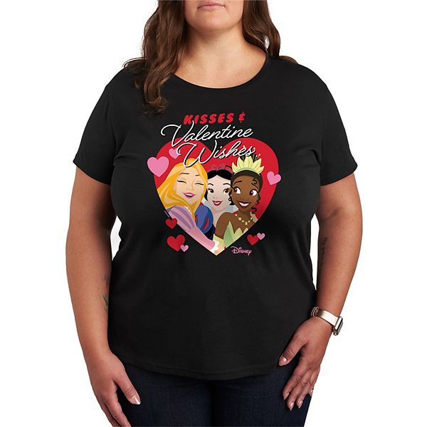 Футболка plus size с принтом Princess Snow White, Tiana & Rapunzel и надписью Kisses & Valentine Wishes Disney
Футболка plus size с принтом Princess Snow White, Tiana & Rapunzel и надписью Kisses & Valentine Wishes Disney