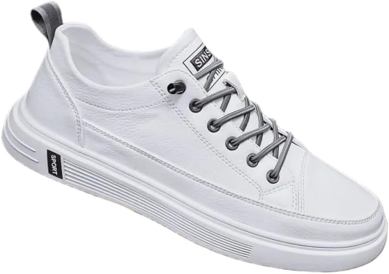 Мужские скейтбордические кроссовки однотонного цвета - легкие, удобные, противоскользящие повседневные обувь, подходящие для ежедневной носки Fusecottc, белый
Мужские скейтбордические кроссовки однотонного цвета - легкие, удобные, противоскользящие повседневные обувь, подходящие для ежедневной носки Fusecottc, белый