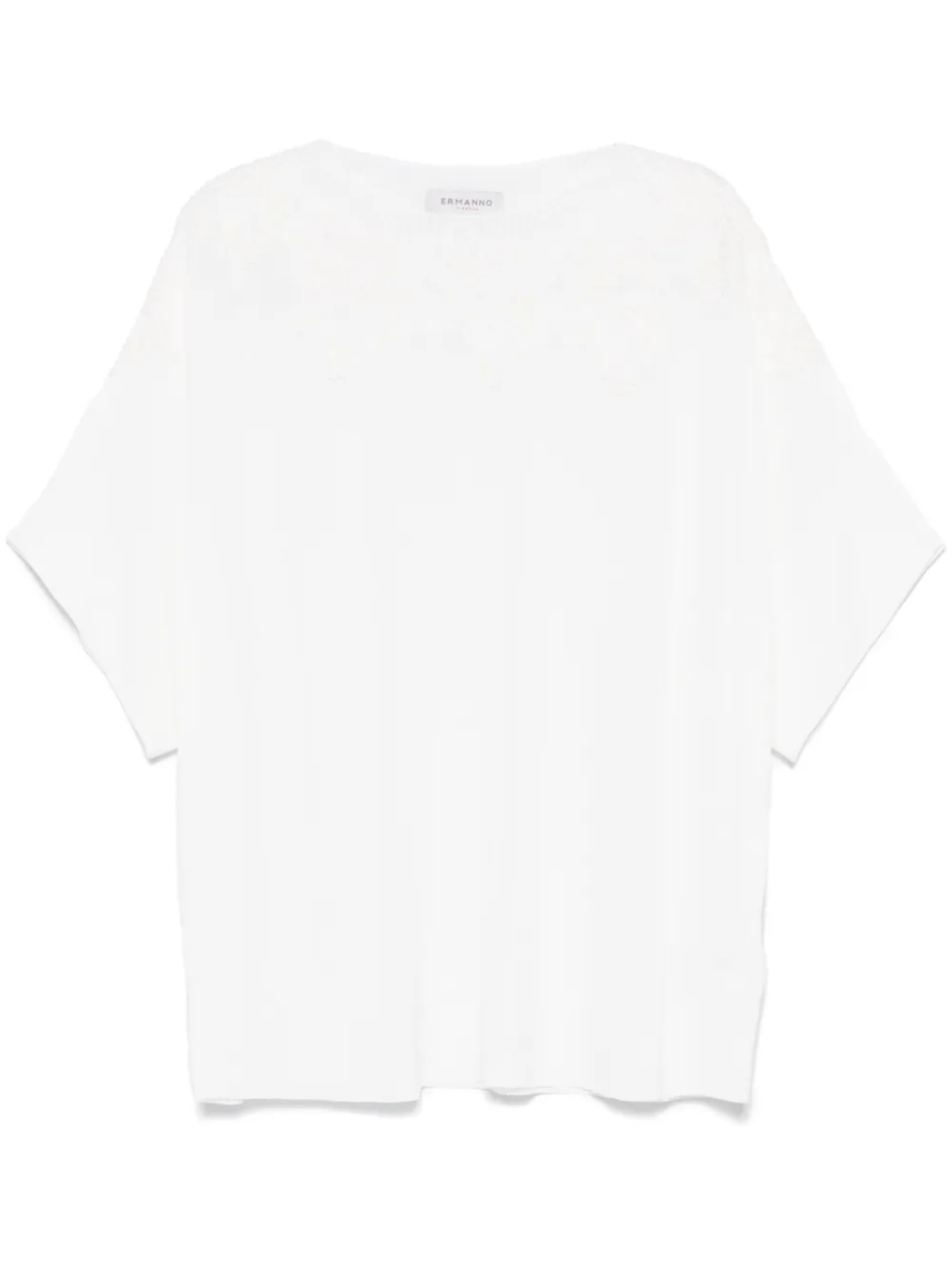ERMANNO FIRENZE кружевная футболка тонкой вязки, белый
ERMANNO FIRENZE кружевная футболка тонкой вязки, белый