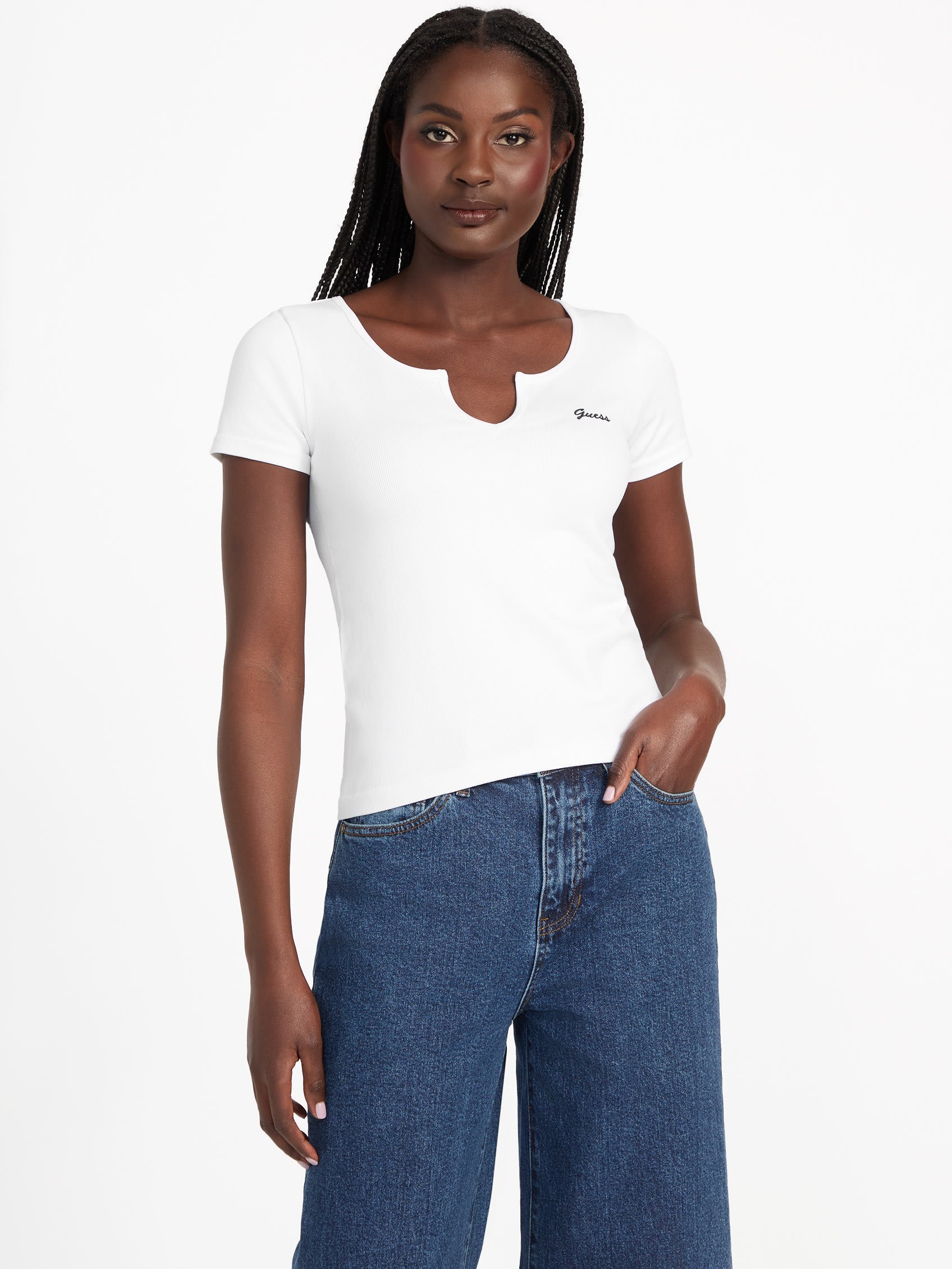 Укороченный топ Sammie Crewneck Guess Factory, Pure White
Укороченный топ Sammie Crewneck Guess Factory, Pure White