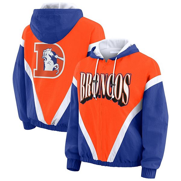 Женская оранжевая/royal denver broncos plus size ретро куртка-ветровка с капюшоном на молнии Wear By Erin Andrews
Женская оранжевая/royal denver broncos plus size ретро куртка-ветровка с капюшоном на молнии Wear By Erin Andrews
