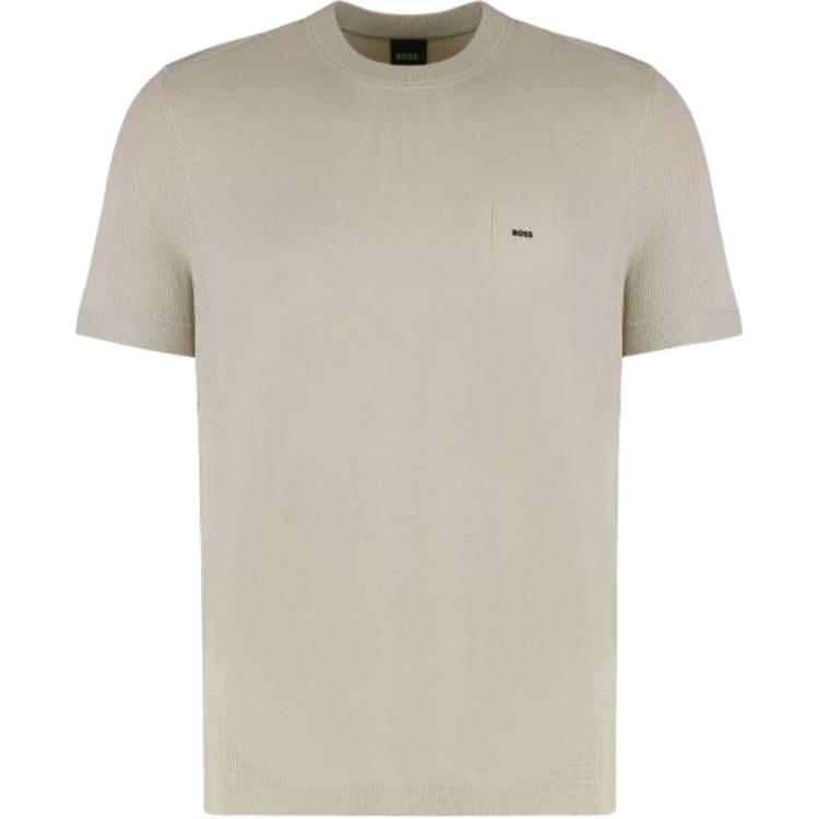Футболка с круглым вырезом и логотипом Hugo Boss, бежевый
Футболка с круглым вырезом и логотипом Hugo Boss, бежевый