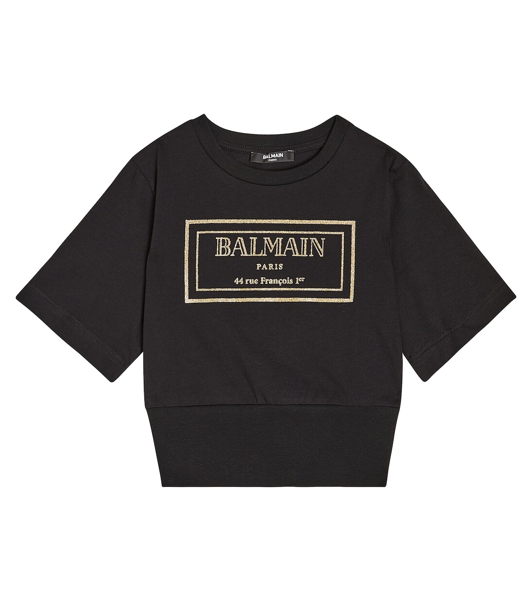 Хлопковая футболка с логотипом Balmain Kids, черный
Хлопковая футболка с логотипом Balmain Kids, черный
